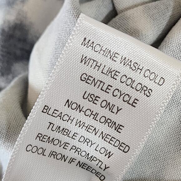 Jaclyn Intimates Blue Tie Dye Large Long Sleeve Hoodie - Picture 5 of 5